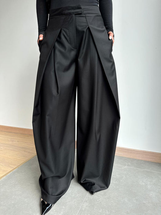Draped Flow Trousers