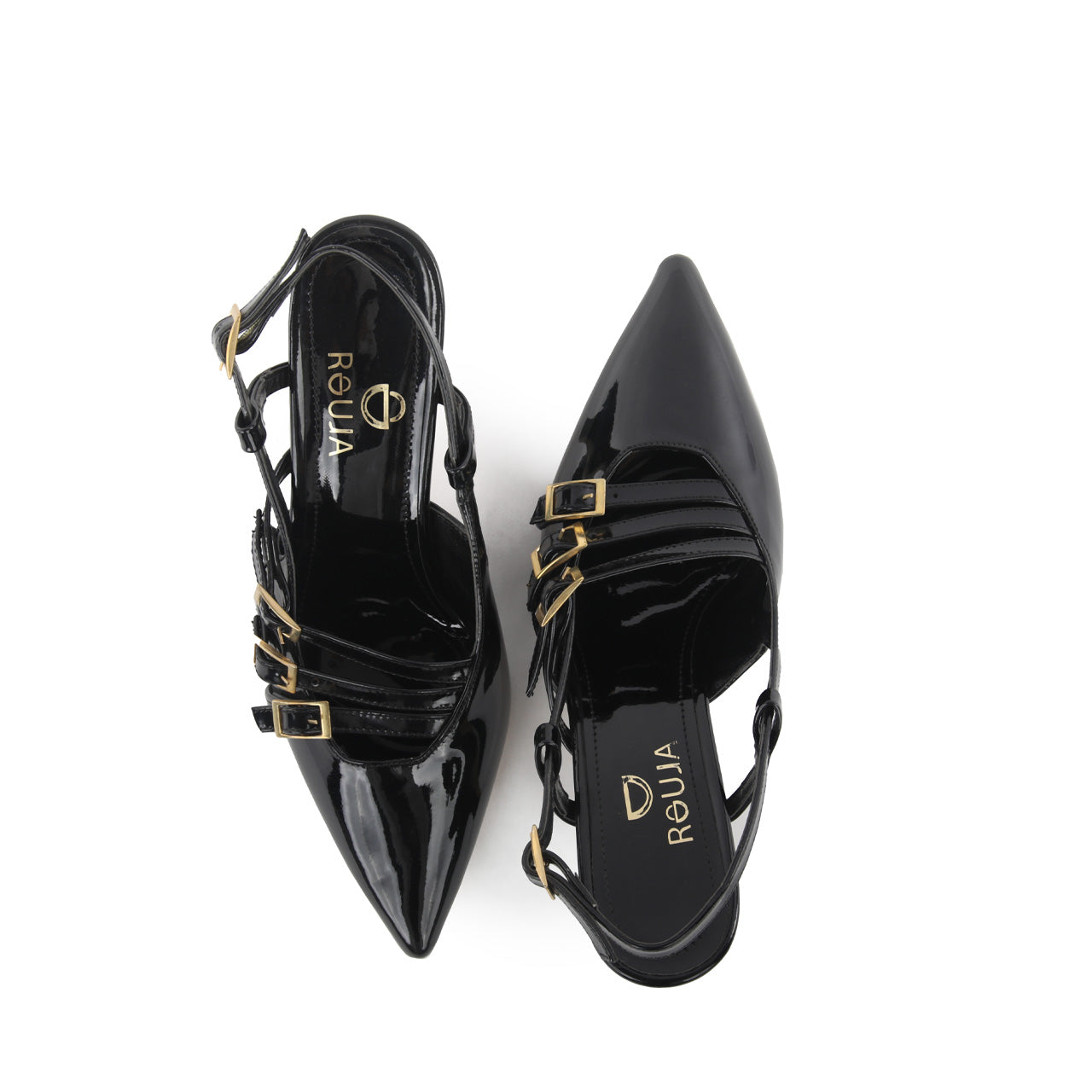 POINTED TOE 3-STRAPS Heels