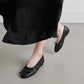 DILANA OPENWORK BALLERINAS
in black leather