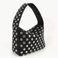 Studded Leather Shoulder Bag