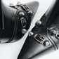 ACCESSORY DETAIL POINTED TOE BLACK WOMEN'S BOOTS