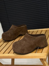 Suede Pointed-Toe Mules