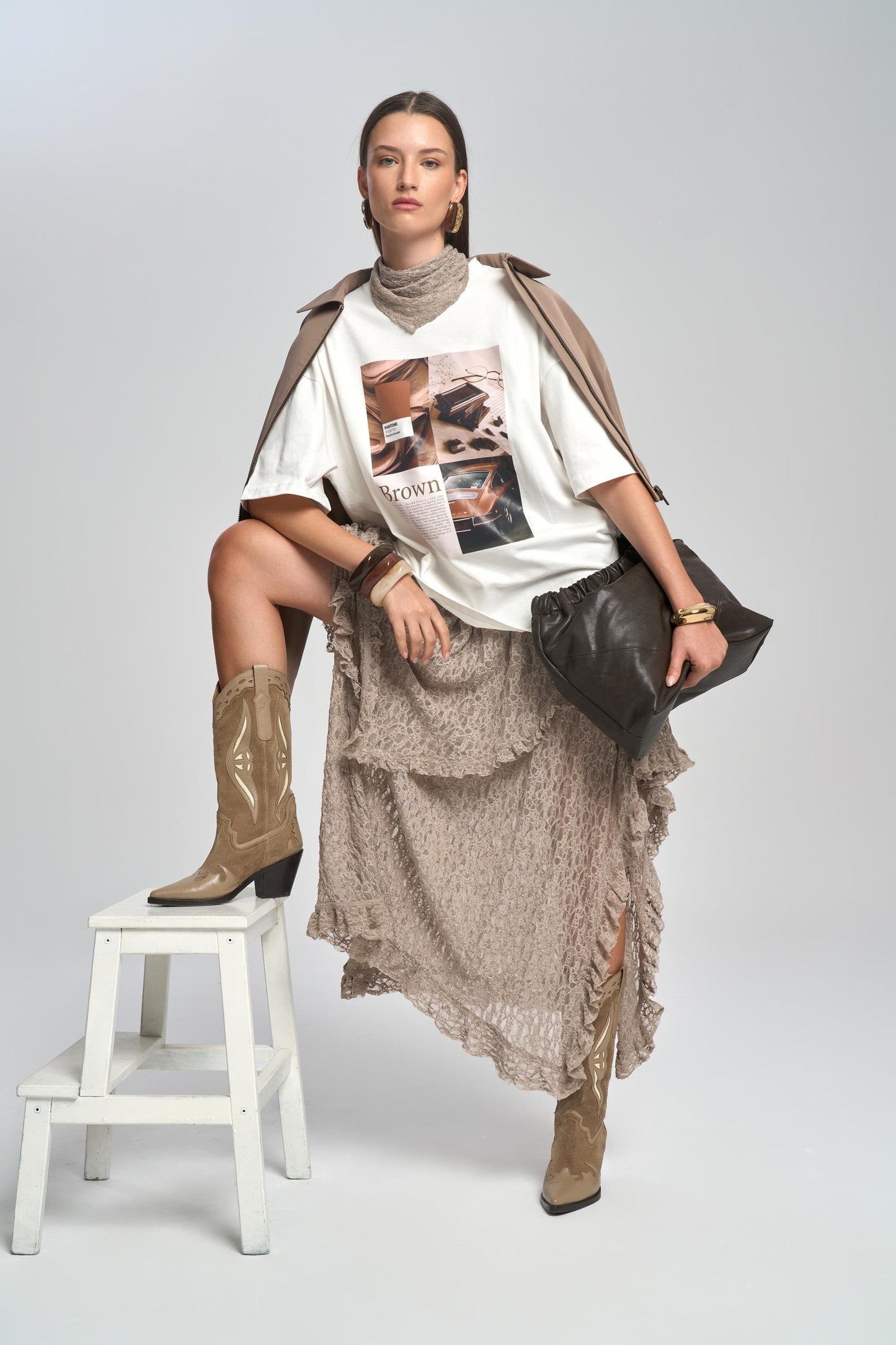 The Lace Ruffle Skirt