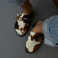 WOMEN'S COW PRINT MULES CLOGS