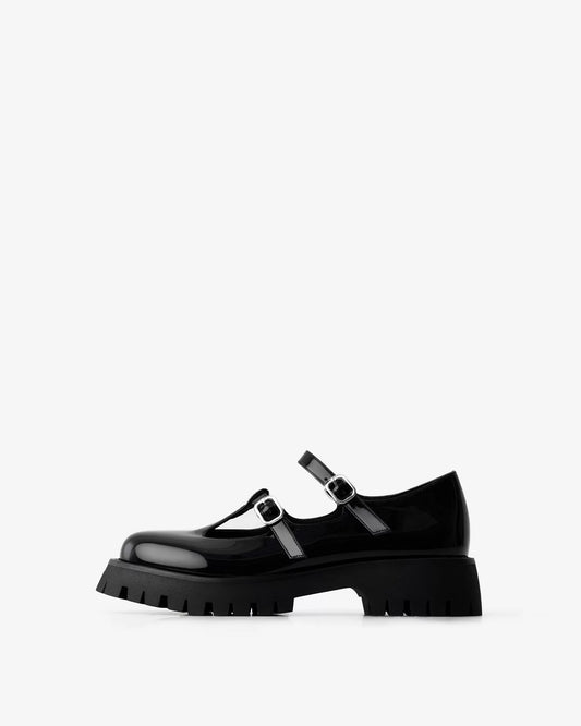 Mary jane loafers with straps