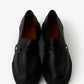 Bomb black transformer loafers with 3 straps