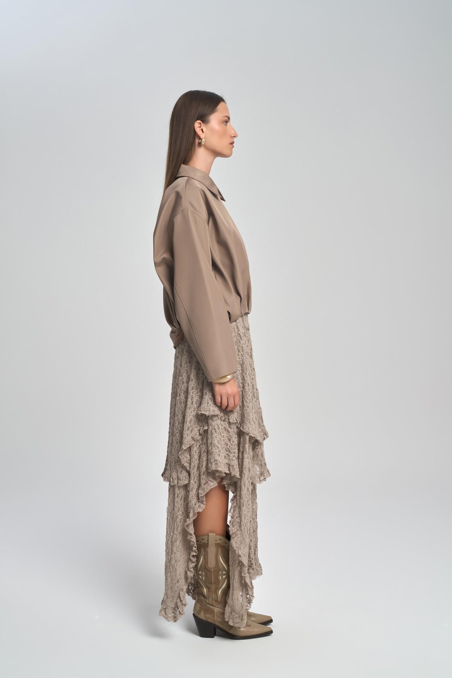 The Lace Ruffle Skirt