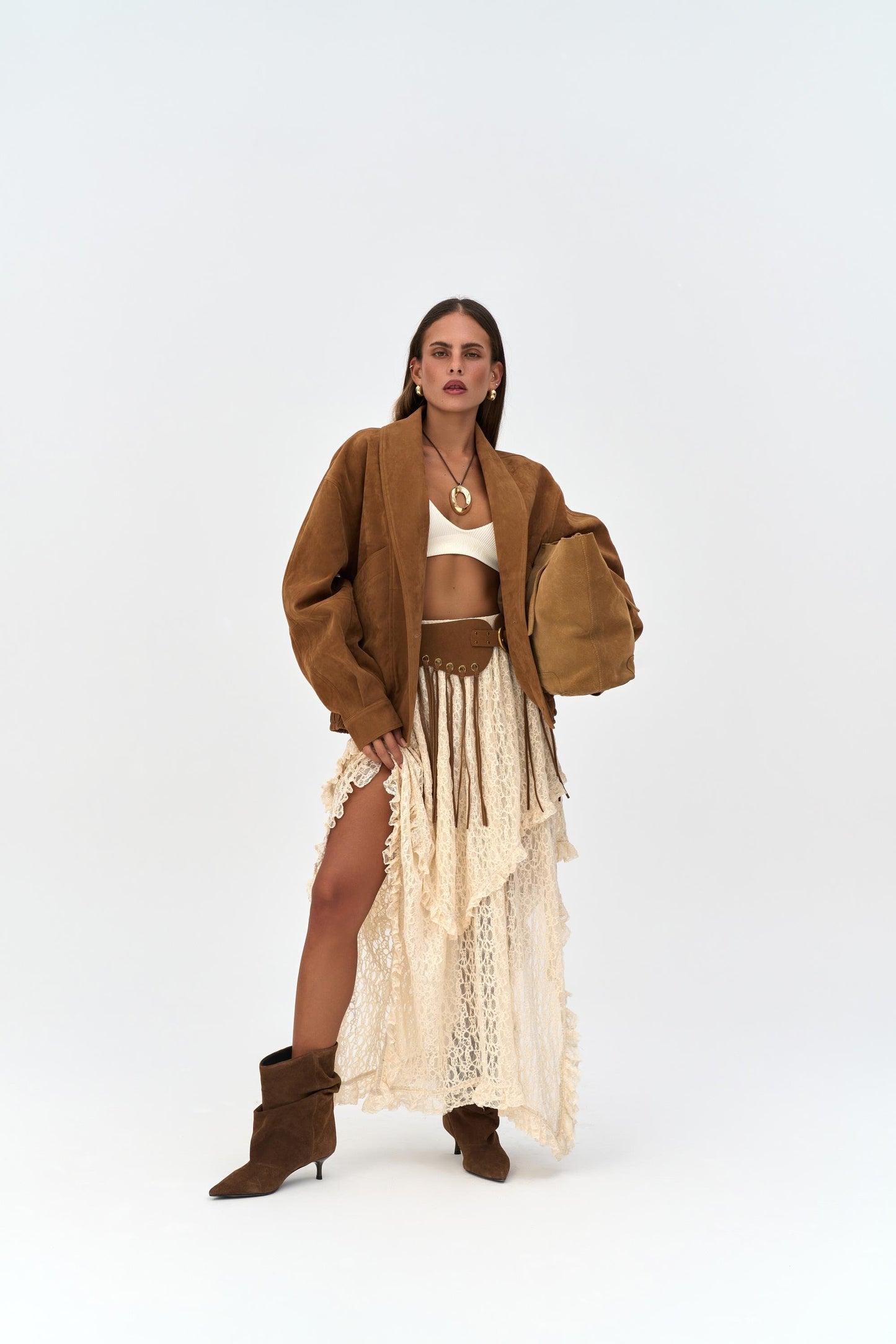 The Lace Ruffle Skirt