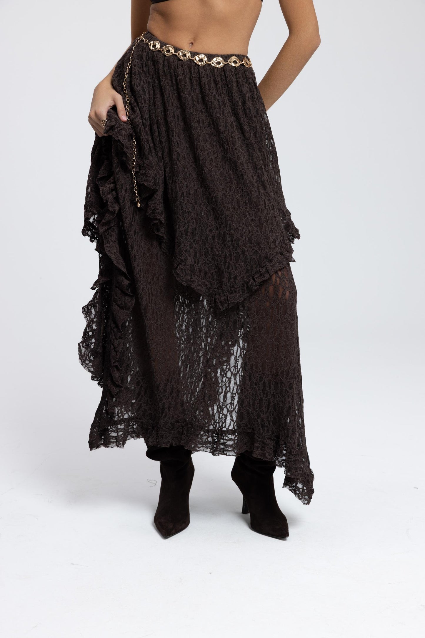 The Lace Ruffle Skirt