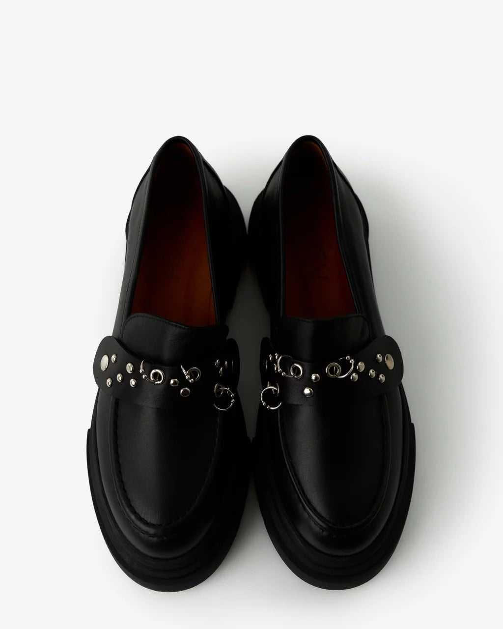 Bomb black transformer loafers with 3 straps