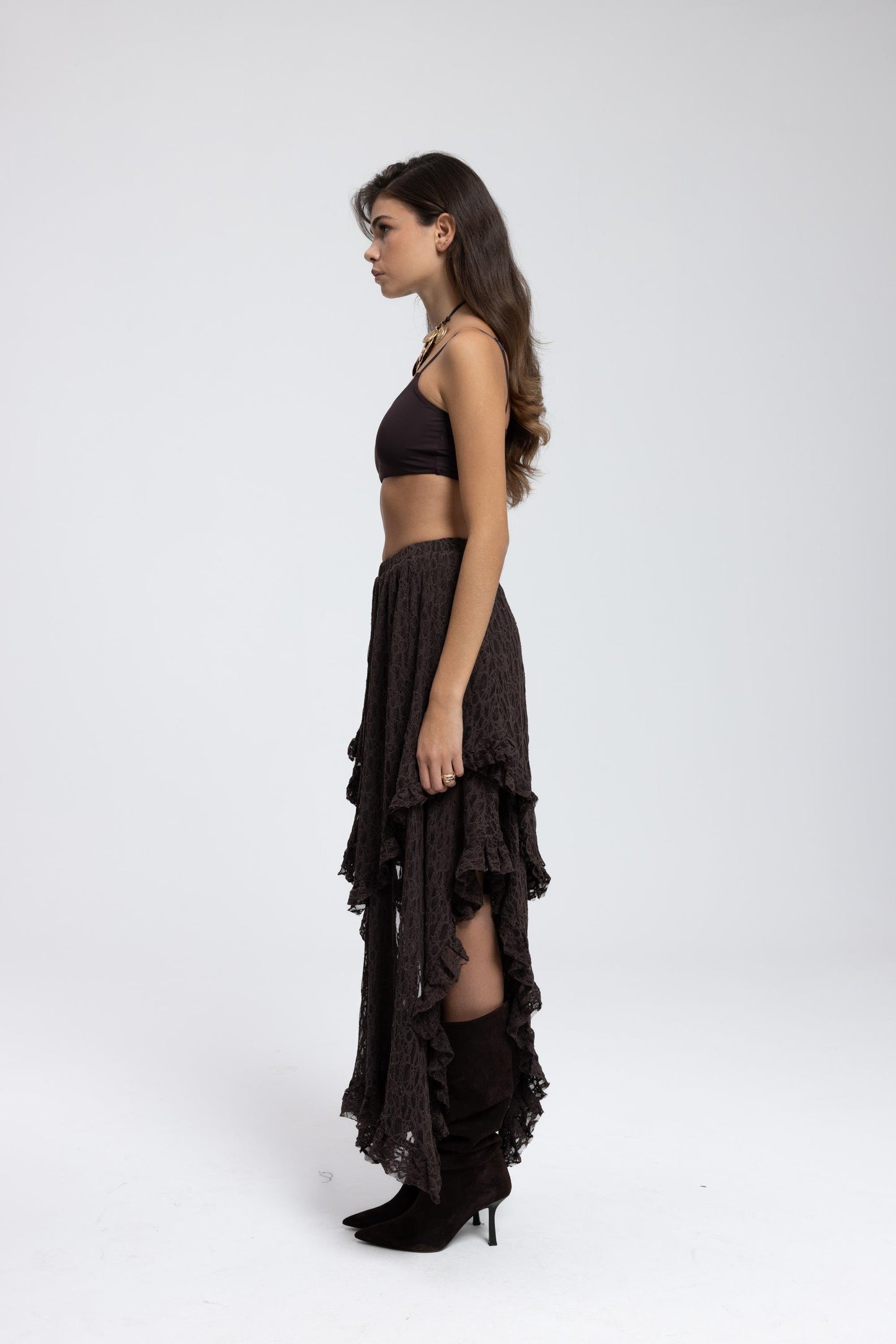 The Lace Ruffle Skirt