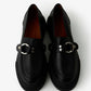 Bomb black transformer loafers with 3 straps