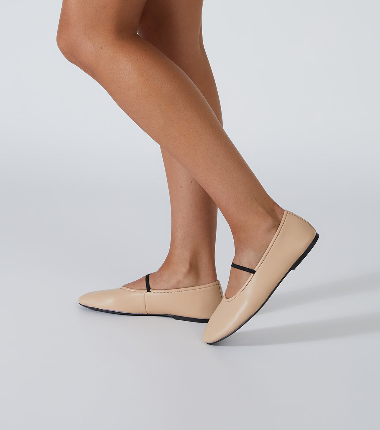 Milla Blush Nappa Flats