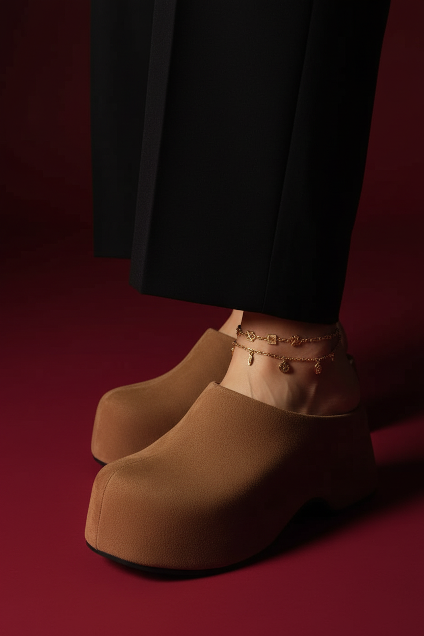 Suede Pointed-Toe Mules