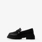 Bomb black transformer loafers with 3 straps