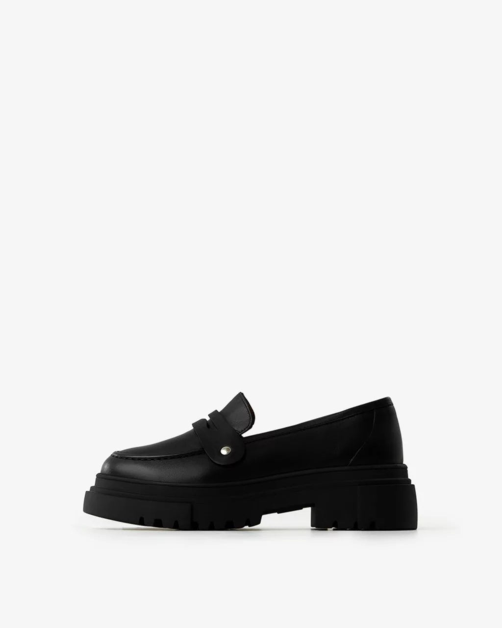 Bomb black transformer loafers with 3 straps