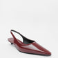 POINTED TOE MINI BROWN PATENT LEATHER WOMEN'S HEELS