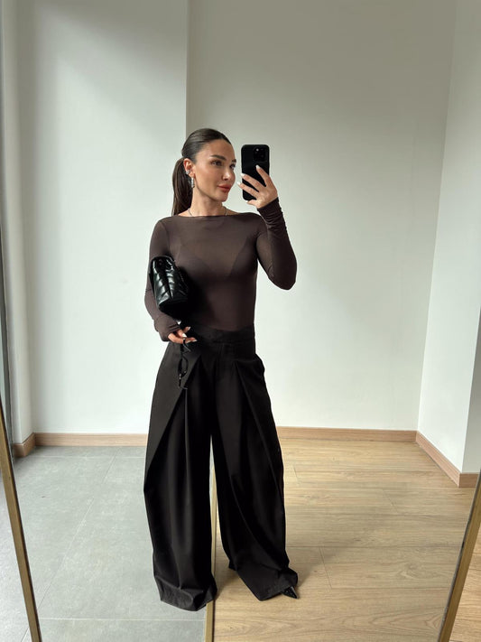 Draped Flow Trousers