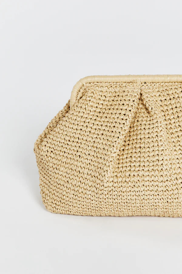 TOMMY NATURAL CLUTCH BAG